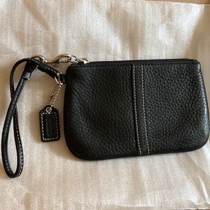 Black coach wristlet